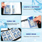 Collectible Trading Card Albums, 400 Card Holders with 50 Removable Sleeves, Portable 4 Pockets Collectible Trading Card Binder, PU Card Collection