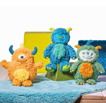 Mary Meyer Stuffed Animal FabFuzz Plush Soft Toy, 12-Inches, Blink the Blue Monster