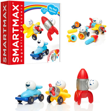 SmartMax My First Explorers Magnetic Vehicle Building Set for Toddlers Ages 1-5