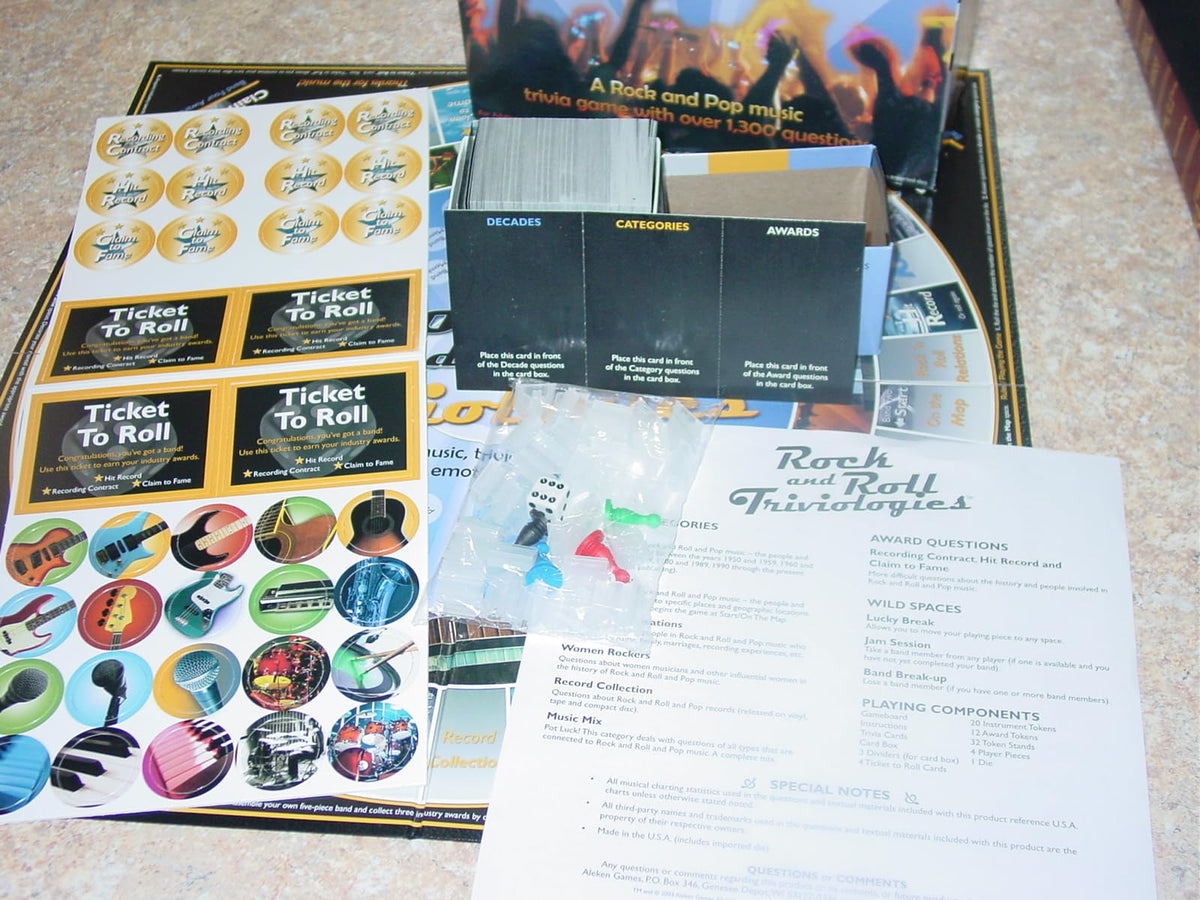 Aleken Games Rock & Roll Triviologies
