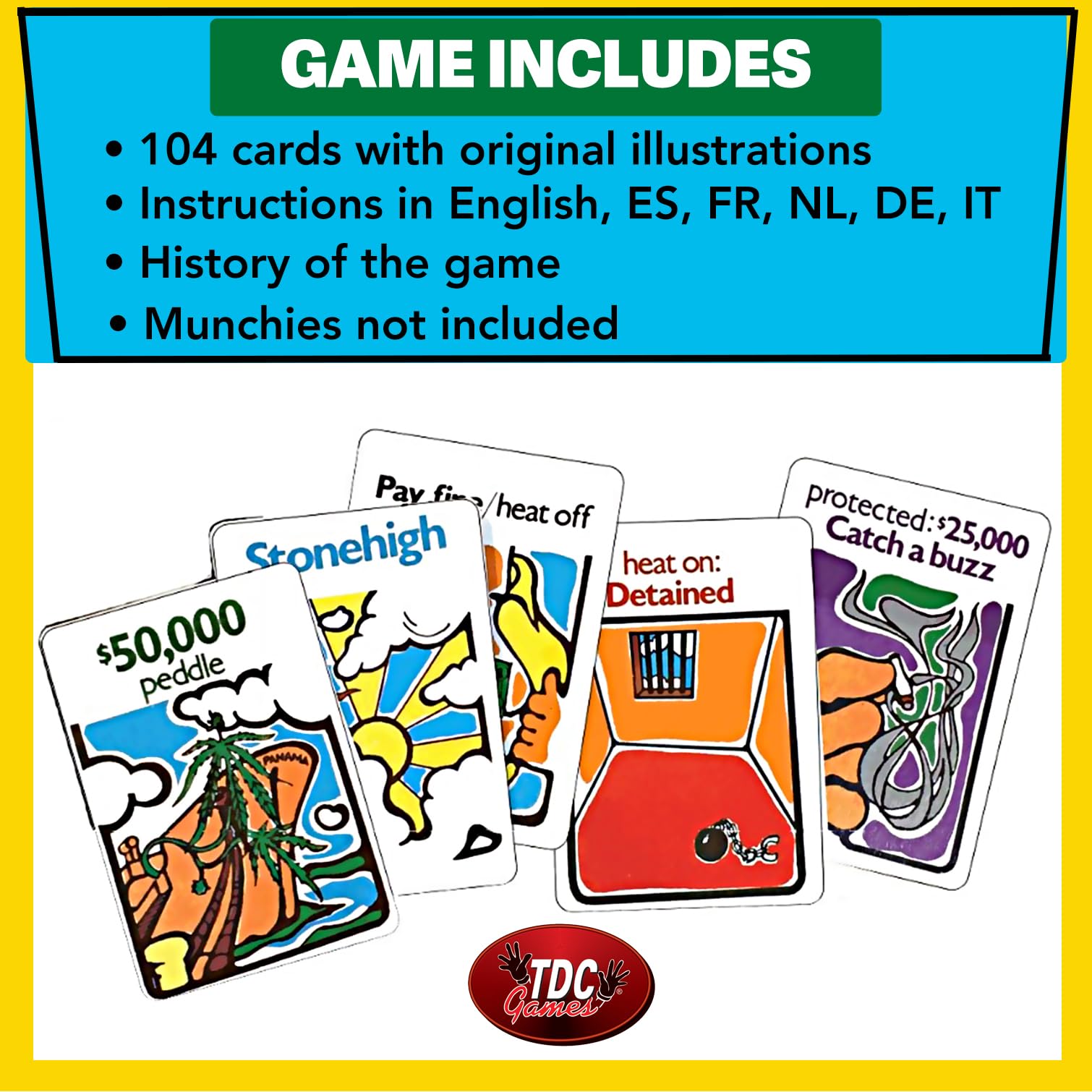 TDC Games Grass Card Game for Adults
