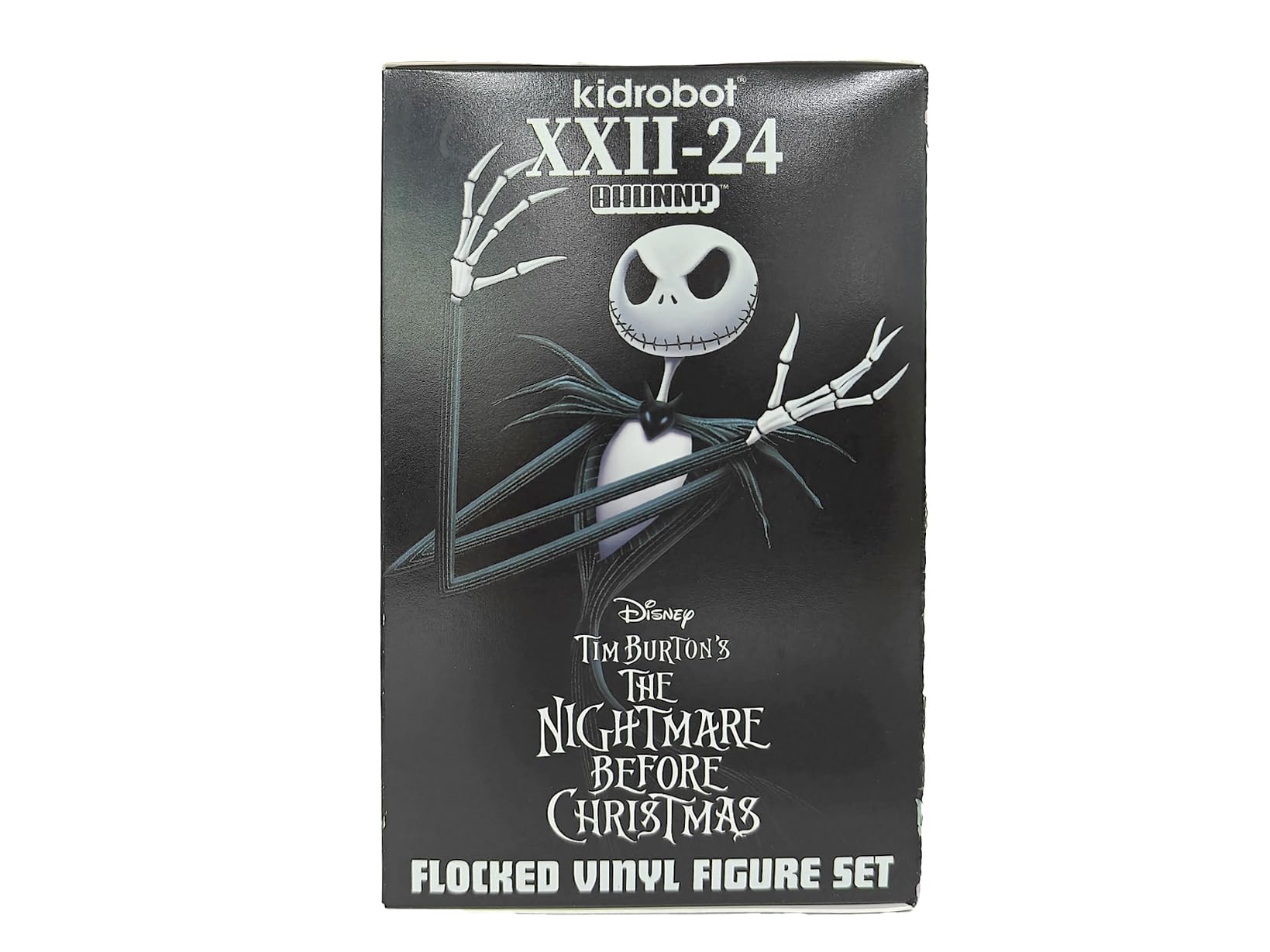 Collectible Disney: Nightmare Before Christmas Jack with Zero Flocked 4” Bhunny Stylized PVC Figure