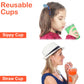 L LIKED 40 Pcs 12oz Kids Cups, Spill Proof Party Cups with Lids and Straws