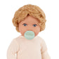 LullaBaby - 14-inch Realistic Baby Doll - Wavy Light-Blonde Hair, Blue Eyes & Soft Body - Pink Sweater Outfit & Pacifier, Pretend Play, Toys for Kids