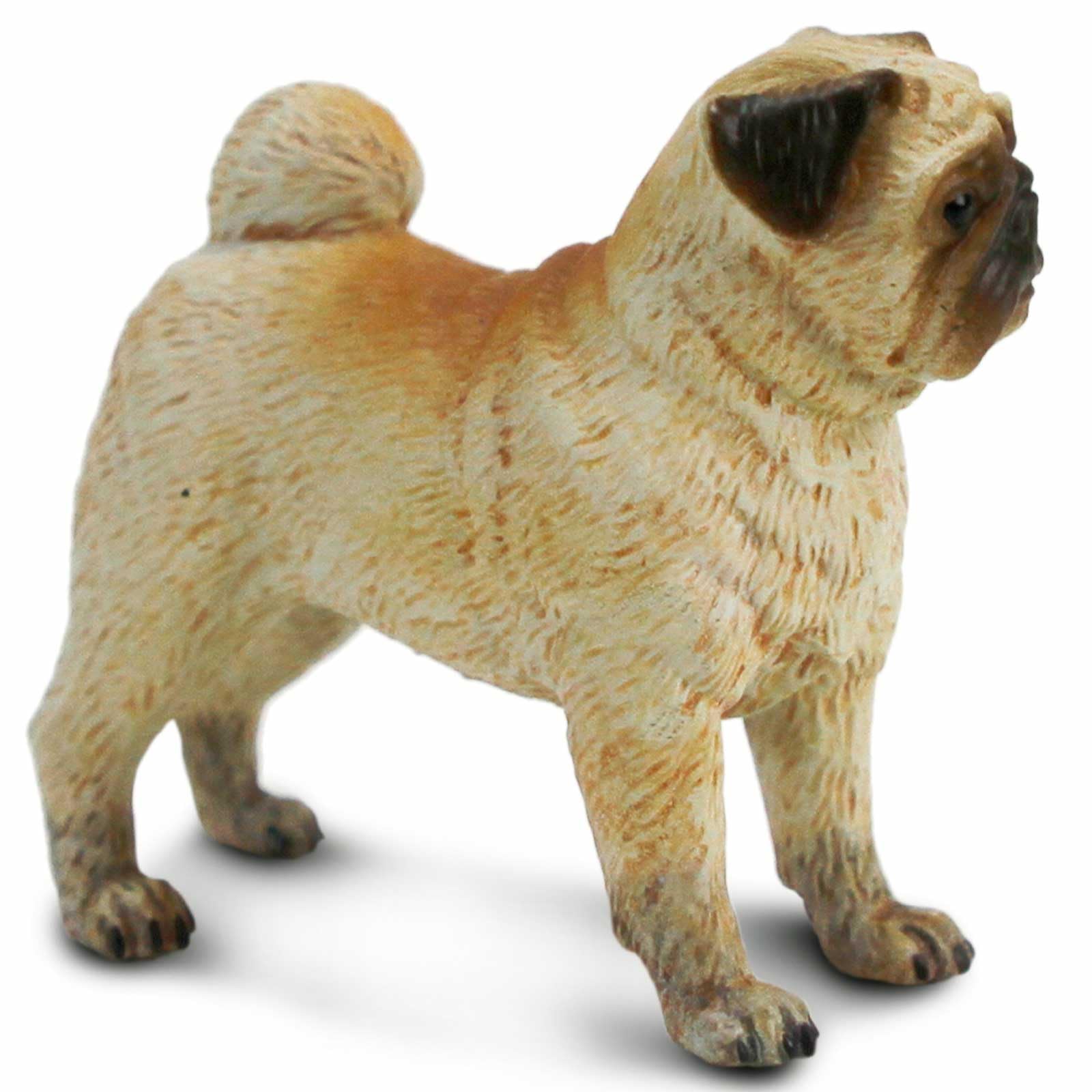 Safari Ltd. Pug Figurine - Realistic 2.75" Dog Figure - Educational Toy for Boys, Girls, and Kids Ages 3+