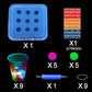 Ahuimeius 23 x 23 Inch Glowing Pool Party Rack Tic Tac Toe Floating Rafts, Swimming Pool Pong Party Game Drinking Game and Drink Holder, Includes 1