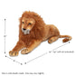 Melissa & Doug Giant Lion Stuffed Animal Plush Toy (Over 6 Feet Long) - Lifelike Plushie Lion for Pretend Play and Room Decor, Toddler Toys for Ages