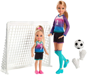 Barbie Team Stacie Doll & Chelsea Doll Soccer Playset