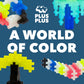 Plus-Plus: Super Tube - Glow-In-The Dark Mix -500 Pieces- Construction Building STEM Toy, Interlocking Mini Puzzle Blocks, Open Play Set, Kids Ages 5+