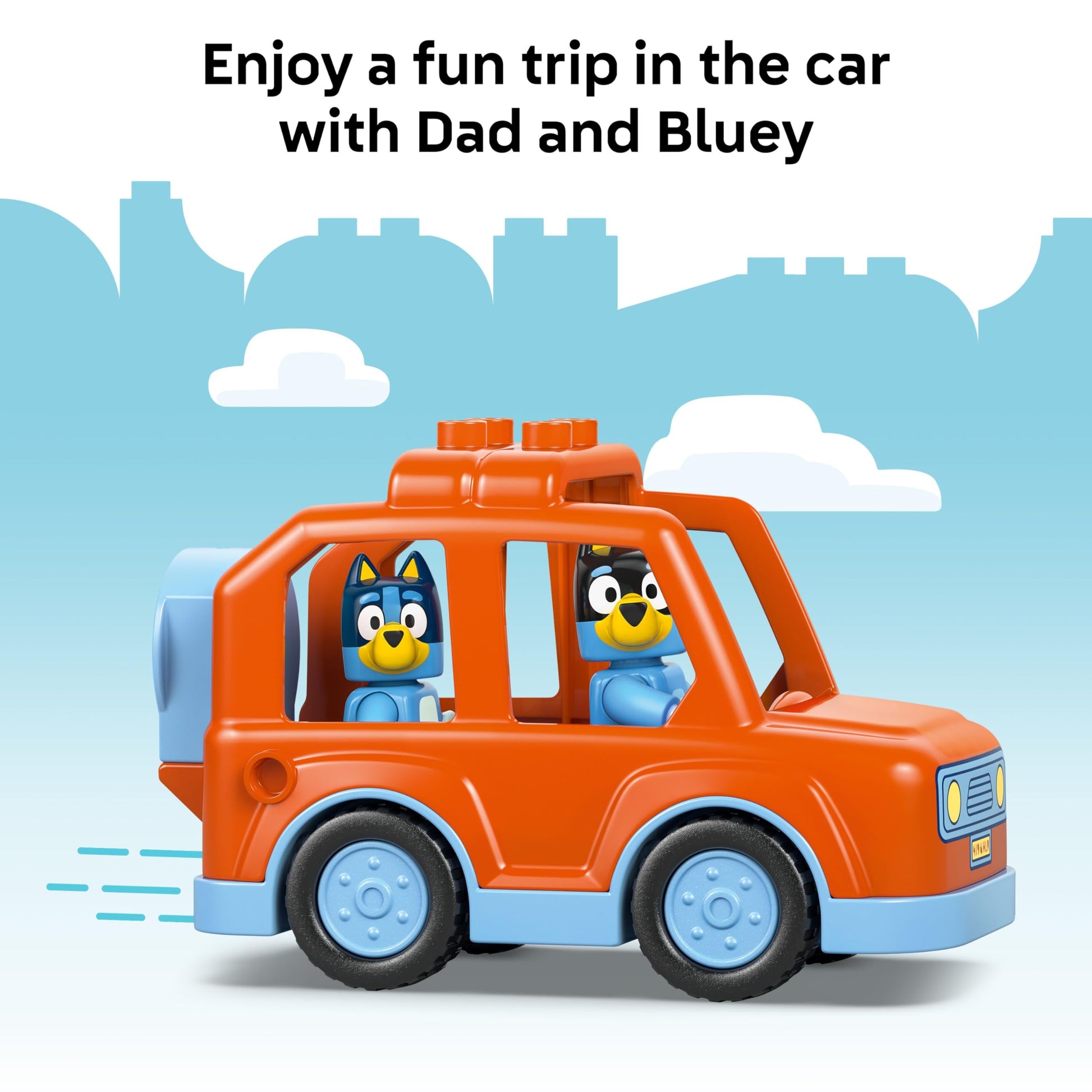 LEGO DUPLO Bluey Ice Cream Trip with Bluey - Toddler Toy for Kids, Boys, and Girls Ages 2+ - Includes Figure and Ice Cream Stand - Sensory Toy