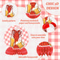 9PCS Crawfish Boil Honeycomb Centerpieces 3D Table Topper Lobster Double Side Centerpieces for Crayfish Crab Seafood Shrimp Boil Theme Party Supplies