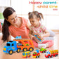 Forty4 9 Pack Cars Toys for 2 3 4 5 Years Old Toddlers Boys & Girls Gift, Big Transport Truck with 8 Small Cute Pull Back Trucks, Carrier Truck