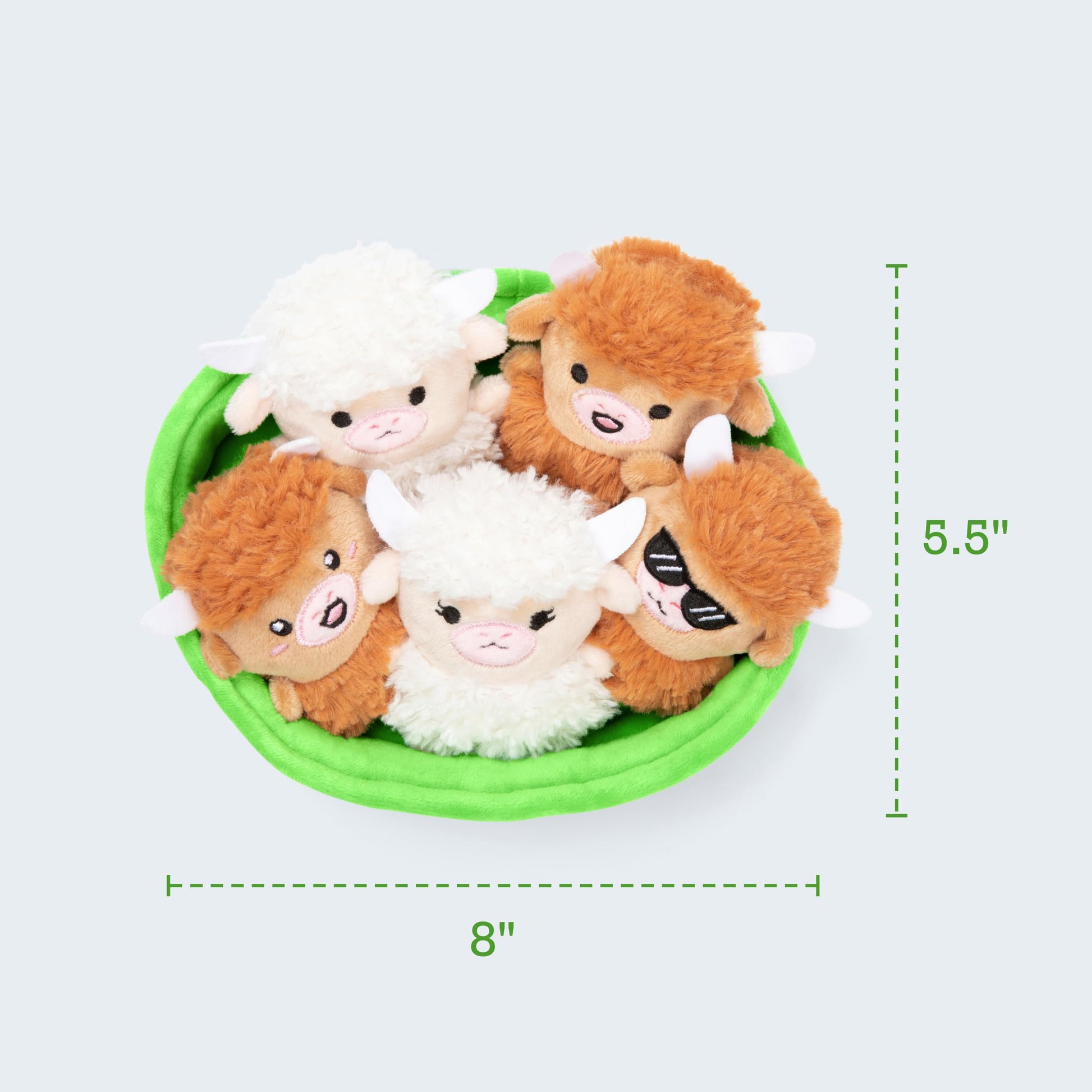 Emotional Support Highland Cows by Relatable, Cuddly Stuffed Animals, Plushies, and Cute Stuff, Great Back to School Gifts and Desk Accessories