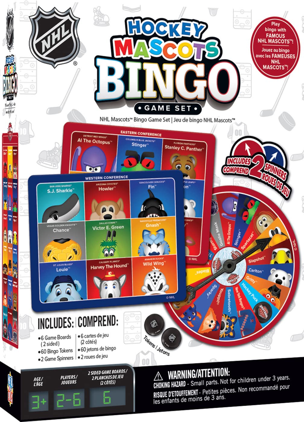 MasterPieces Kids Games - NHL Mascots Bingo Game