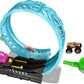 Hot Wheels Monster Trucks Glow in The Dark Epic Loop Challenge Playset with Launcher, Ramp & Giant Loop, Includes 1:64 Scale Die-Cast Toy Truck & Car
