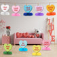 9Pcs Valentines Day Decorations Centerpiece Conversation Hearts Decorations Heart Valentines Day Table Decorations for Valentine Party Supplies