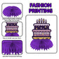 Happy 31st Birthday Honeycomb Centerpieces 31st Birthday Decor Purple Golden Table Toppers Cheers to 31 Years Table Decorations for Woman Man