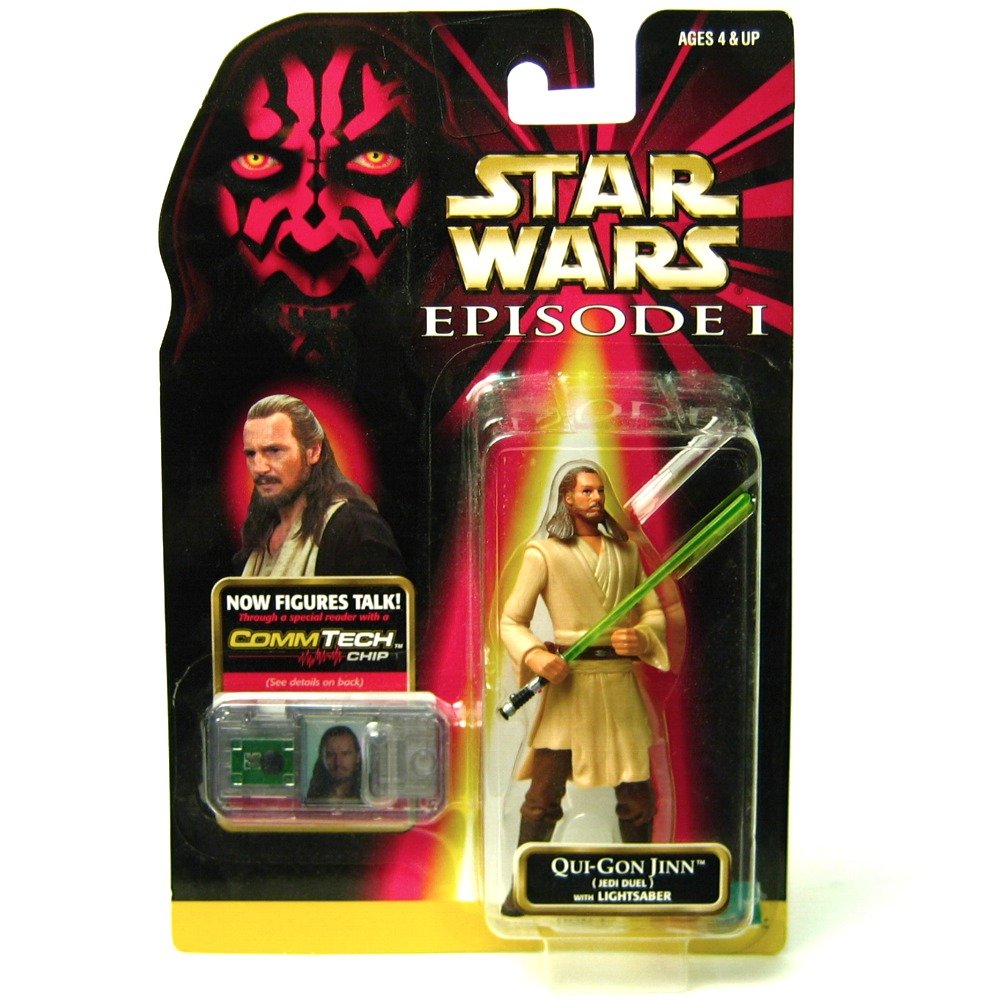 Star Wars Episode I: The Phantom Menace, Qui-Gon Jinn (Jedi Duel) Action Figure, 3.75 Inches