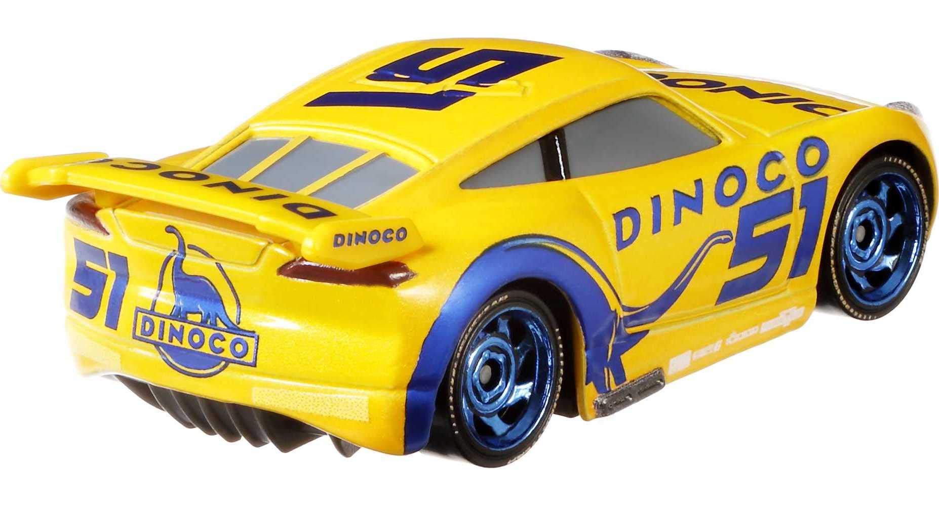 Disney Car Toys Dinoco Cruz Ramirez, Miniature, Collectible Racecar Automobile Toys Based on Cars Movies, for Kids Age 3 and Older, Multicolor