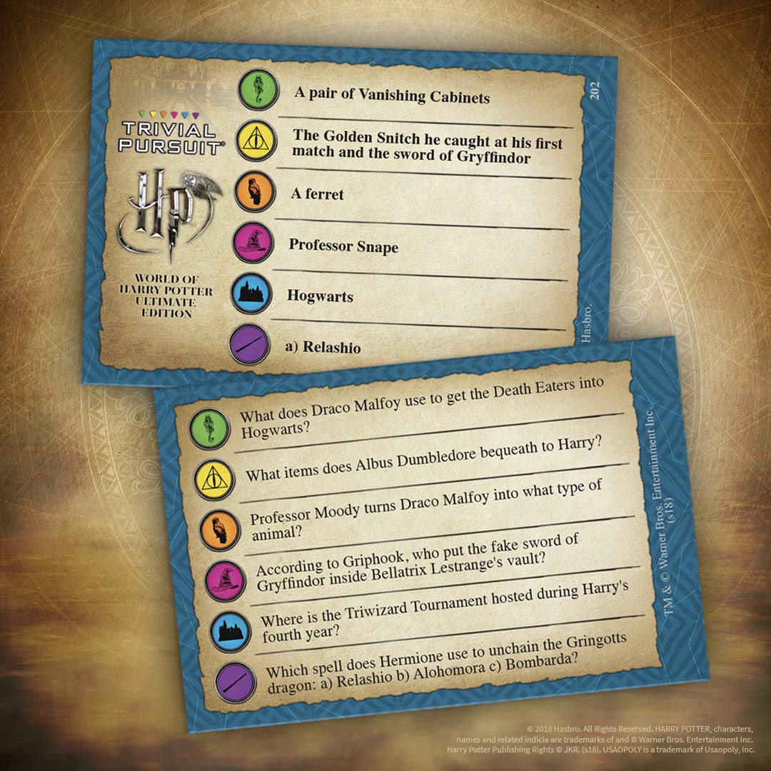 USAOPOLY World of Harry Potter Ultimate Edition Trivial Pursuit Board Game