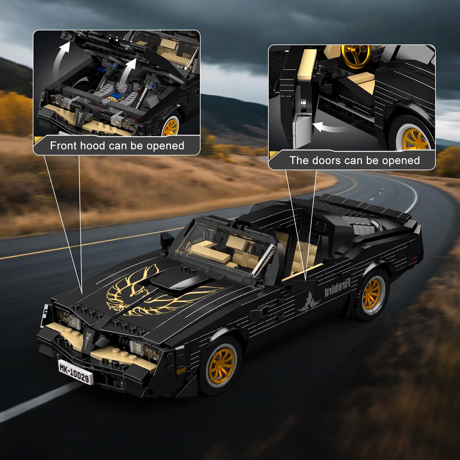 Mould King Classic Supercar Building Set, MOC Sport Car Building Blocks Set, Home Decoration Model Car Kit, Collectible Construction Toys Gift