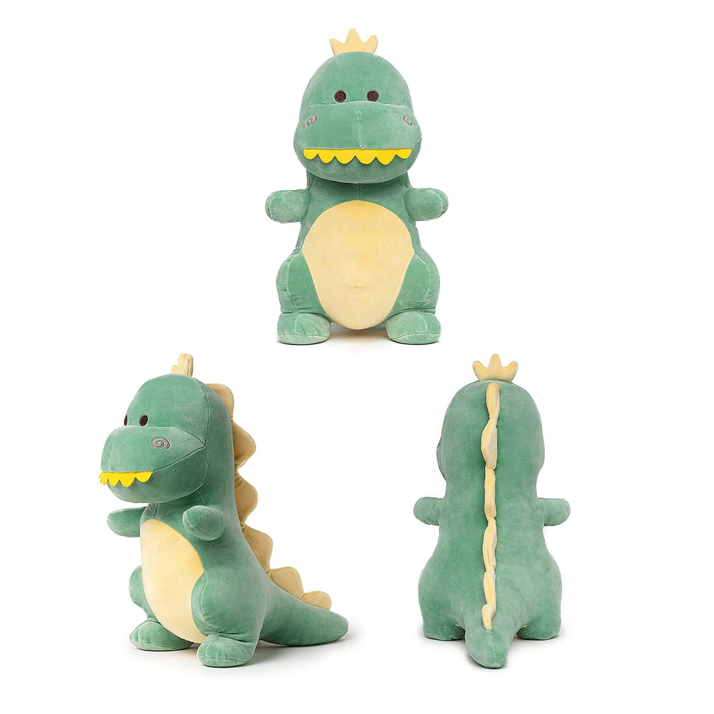 Adorlynetty Dinosaur Stuffed Animal,12“ Cute Stuffed Dinosaur Plush Soft Dino Plushie Toys for Boys Girls Baby Kids (Green)