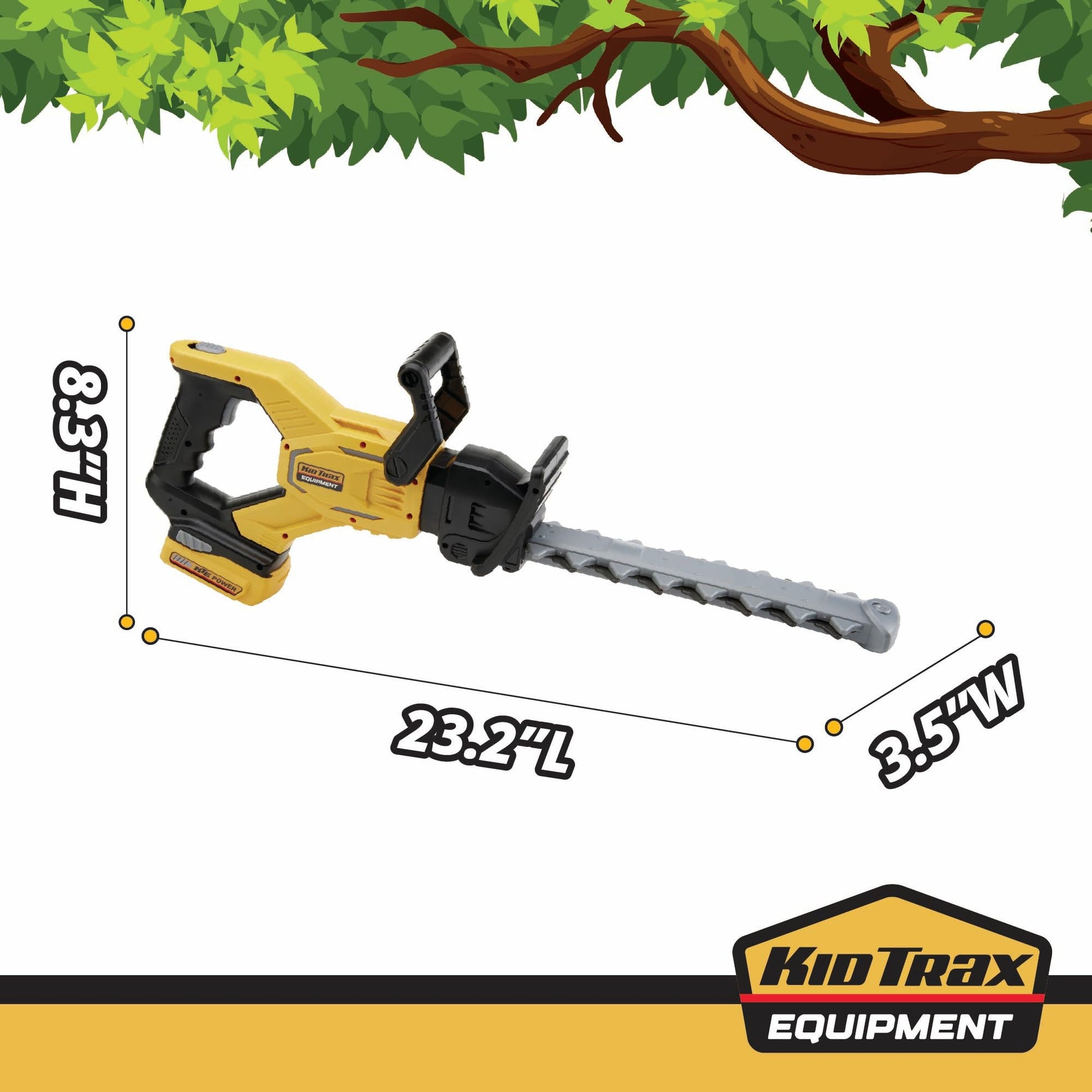 Kid Trax Hedge Trimmer Construction Toys - Outdoor Toys, Gardening Tools, Tools for Kid, Hedge Trimmer Cordless, Kids Toy, Pretend Play, Realistic