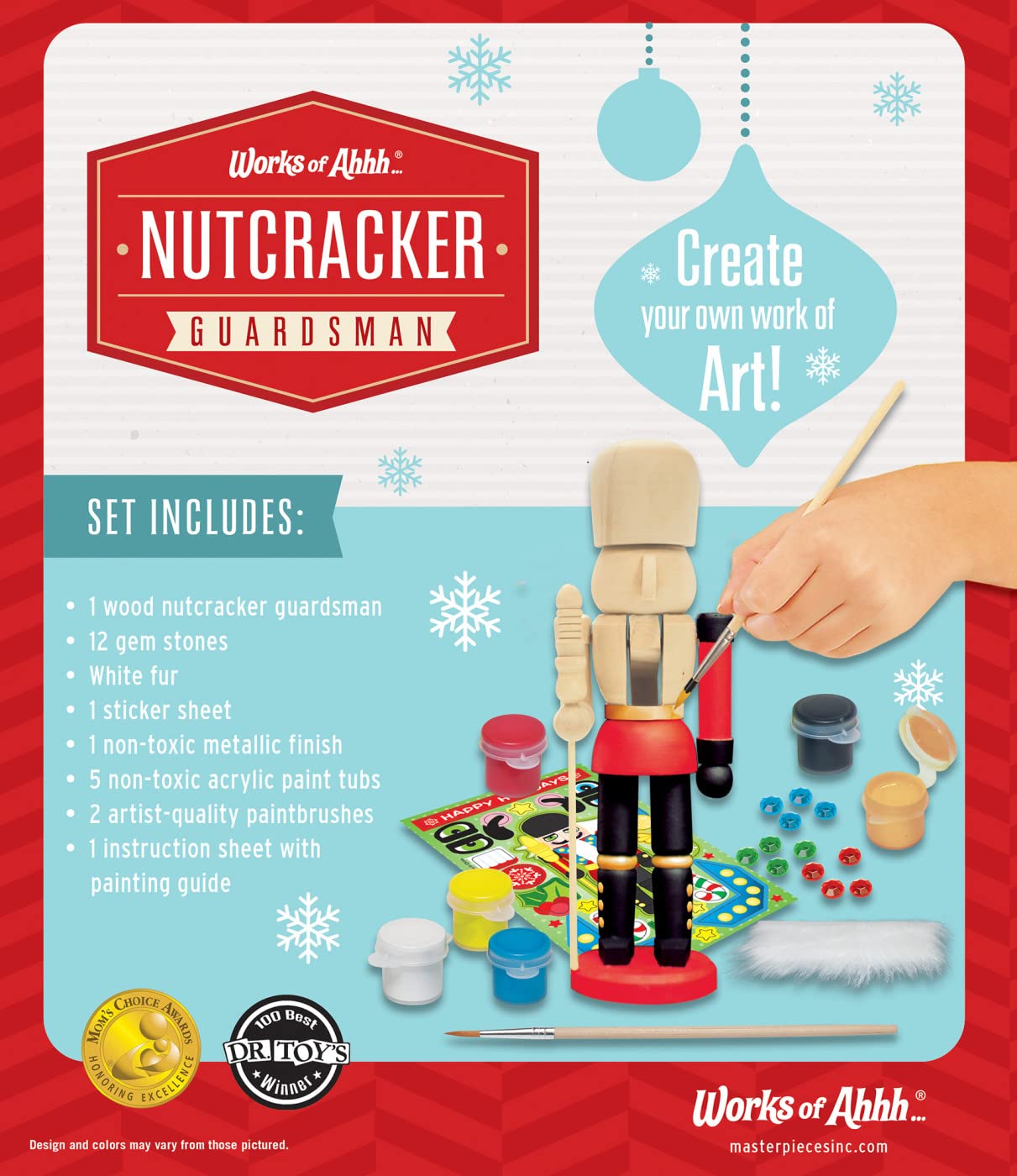 MasterPieces Holiday Craft Set - Nutcracker Guardsman Wood Paint Kit
