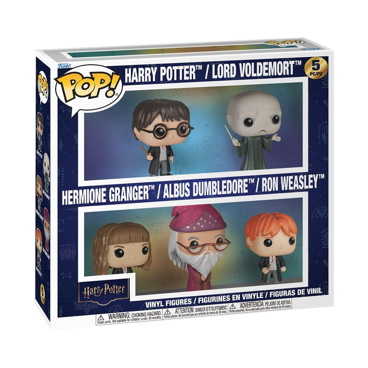 Funko Pop! Harry Potter: Harry/Voldemort/Hermione/Dumbledore/Ron, 5-Pack