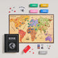 WS Game Company Risk Vintage Bookshelf Edition, Linen Wrapped Book Box & Slipcase - Secret Mission Variant & 6 Armies - Strategy Board Games