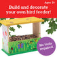 MindWare Make Your Own Bird Feeder Kits for Kids - Build Your Own - Includes 13 Paint Colors and 3 Brushes