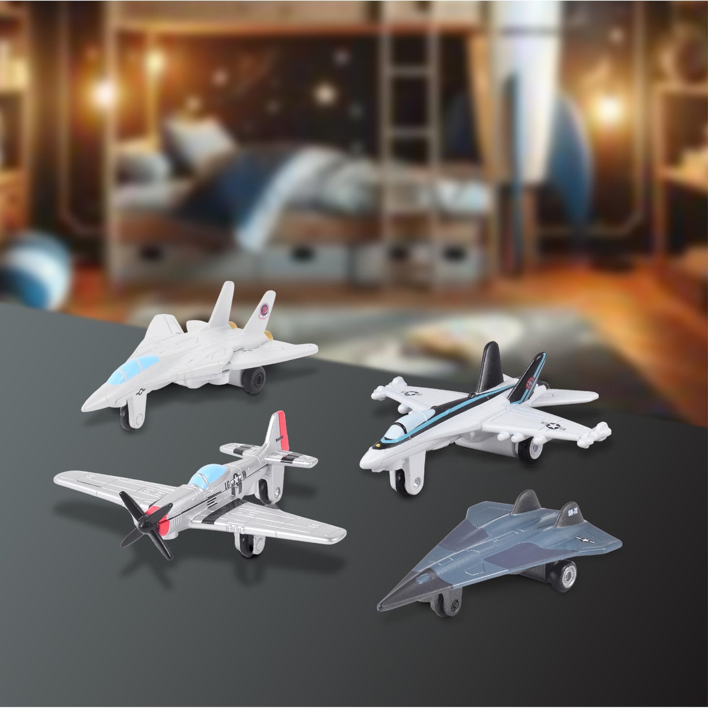 LEGEND TOYS Top Gun Fighter Diecast Vehicles 4-Pack