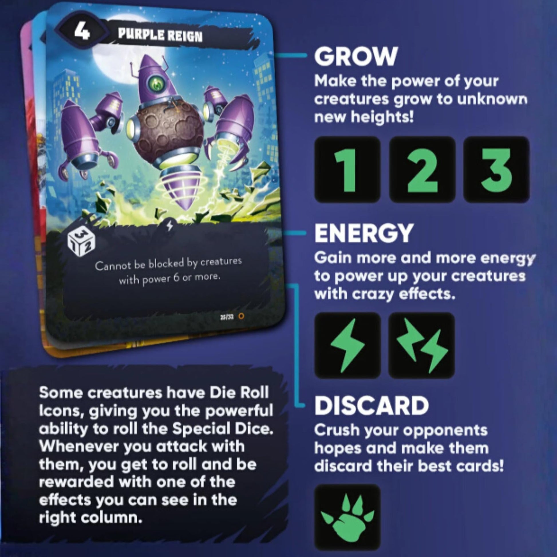Mindbug: King of Tokyo Card Game - Epic Crossover Battle of Kaijus & Monsters, Strategic Duel Game with Dice, Energy Cubes & Creature Cards for Kids