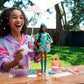 Barbie Color Reveal Sunshine and Sprinkles Doll & Accessories with 25 Surprises, Ice Cream Theme Including Water-Shower Umbrella & Color Change