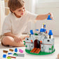 Piegricdiat Medieval Knight Castle Building Blocks Set - Comes with 12 Knights Figures , Compatible with Lego Medieval Town Square House Toys ,