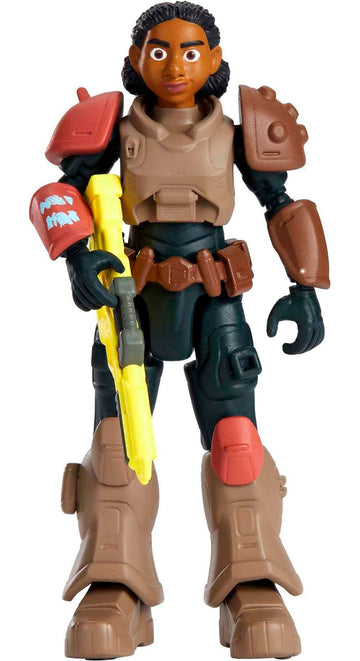 Mattel Disney Pixar Lightyear Action Figure & Accessories Set, Jr. Zap Patrol Izzy Hawthorne with Laser Shooter & Helmet, 5-inch Scale & 12 Posable