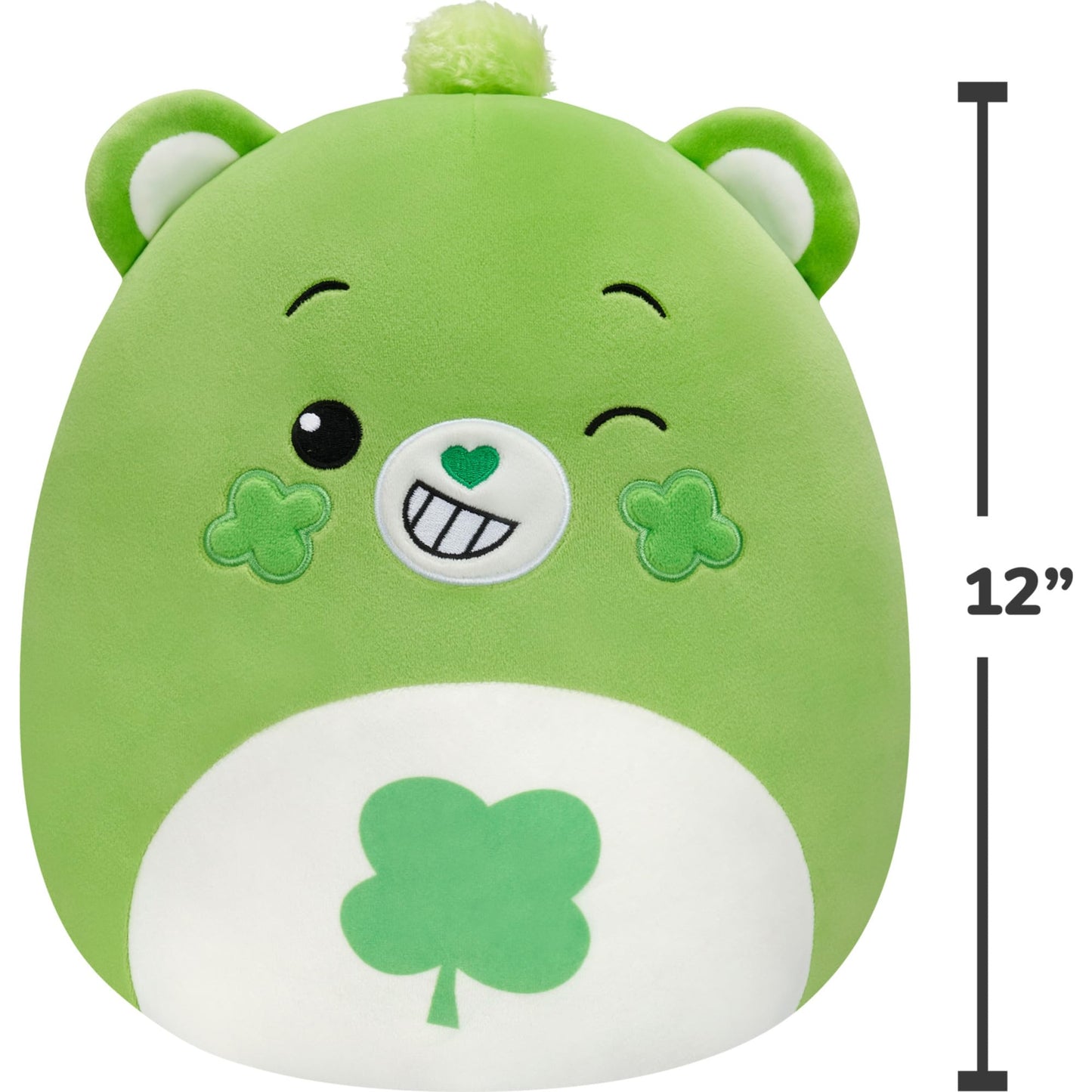 Squishmallows Original Care Bears 12in Good Luck Bear - Official Jazwares Plush (Medium-Sized)
