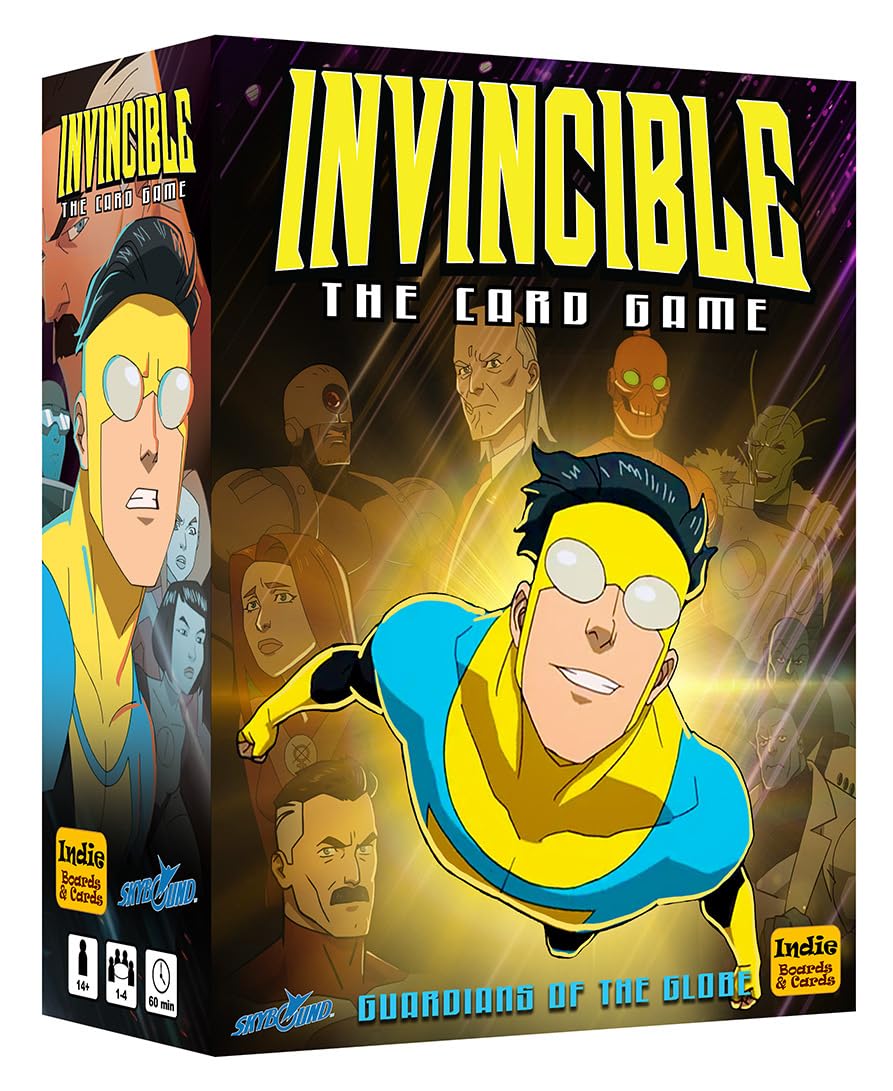 Invincible: The Card Game - Guardians of the Globe | Official Skybound Tabletop Superhero Deck-Building Game | Ages 14+ | 2-4 Players
