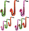 Inflatable Saxophone | 12 Pack | 24 Inch | Assorted Color