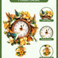 Rnfinewow 3D Wooden Puzzles for Adults, Hummingbird Clock with Pendulum Model Kit, 3D Puzzles for Adults Room Home Decor DIY Wall Clock Kit, Holiday