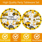 80 Pcs Construction Party Supplies Construction Disposable Paper Dinner Plates Napkins Forks Dinnerware for Dump Truck Theme Baby Shower 1st 2nd 3rd