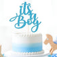 Sleyberoy Blue Glitter It's a Boy Cake Topper