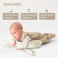 Taf Toys Ergonomic Tummy Time Support Toy with Teether and Rattle - Soft and Supportive Baby Toy for Enhanced Motor Skills Development