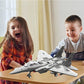 Military F-15 Eagle Fighter Jet Compatible with Lego, 270 Pieces Toy Plane for Kids 10+ and Adults, Army Airplane Toys for Military Fans