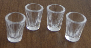 Dollhouse Miniature 4 Pc Bistro Glasses Set #G7263