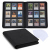 Toploader Binder, Trading Card Binder Holds 324 Cards 9 Pockets, Waterproof PU Leather & Anti-Yellowing PP Inserts, Ridge Tab Sorting Portable Top