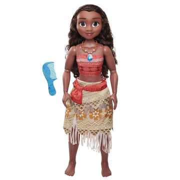 Disney Moana Doll 32" Tall Playdate Perfectly Poseable Doll, Includes Hair Comb, Playdate Moana Fashion Doll, Moana Doll Stands 32 Inches Tall! for