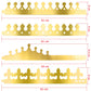 SIQUK 28 Pieces Paper Crowns Golden Party King Crown Paper Birthday Crown Hats Gold Crown for Adults