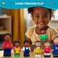 Get Ready Kids Multicultural Family Figures Set of 16-5 inch Diversity