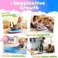 Maze Balance Board for Kids, 3 Replaceable Labyrinth Boards 140lbs Capacity - Sensory Integration & Proprioceptive Training Wobble Board